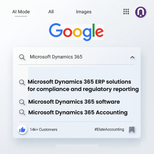 Google search suggestions for Microsoft Dynamics 365
